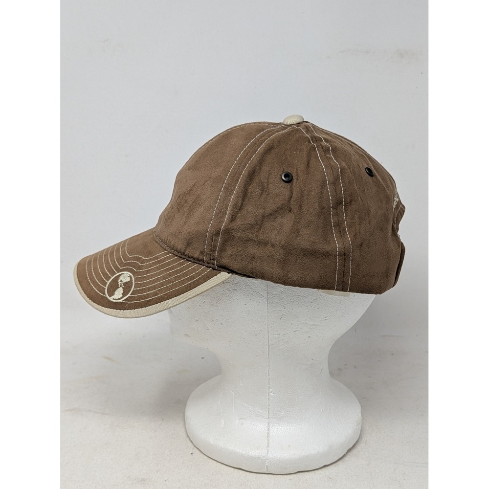 Toyota Moving Forward Planet Kaizen Brown Faux Suede Baseball Cap Hat Mens OSFA - Picture 3 of 9